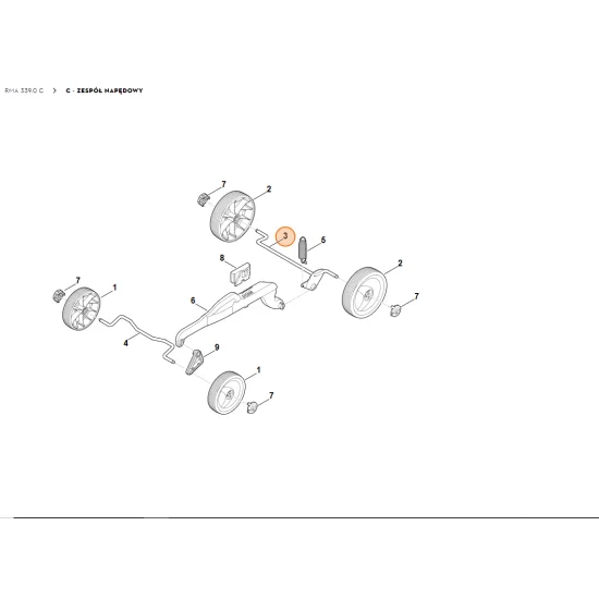 STIHL Oś 6320 700 2400